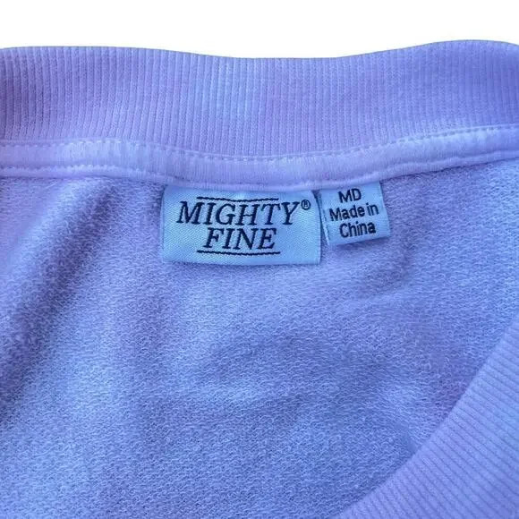Mighty Fine Pink Tie-Dye “Je T’aime” Heart Graphic Oversized Sweatshirt - Medium - Picture 5 of 10